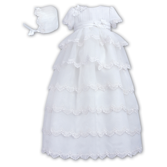 Sarah Louise Christening Robe & Bonnet - 188